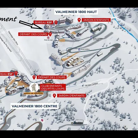 Le Renne Des Neiges, Sur Les Pistes Lejlighed Valmeinier